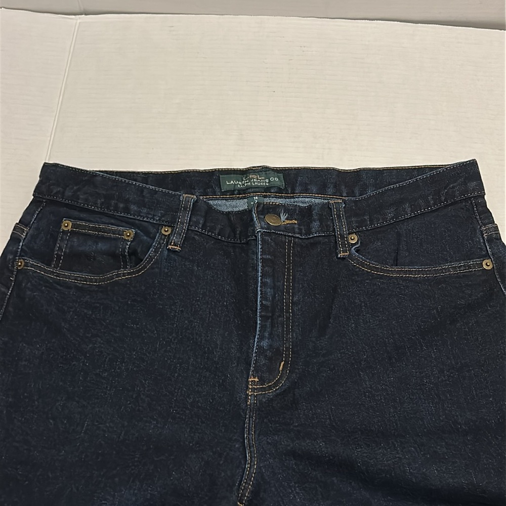 LRL Lauren Jeans Co Size 14 Classic Dark wash dressy jeans. Great condition. - Picture 5 of 11